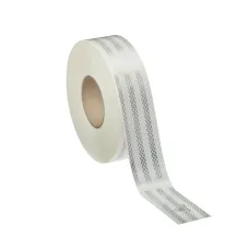 Світлоповертаюча клейка стрічка 3M™ Diamond Grade™ 983-10, біла