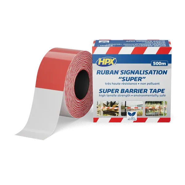 HPX SUPER BARRIER - 80мм х 500м - надміцна бар'єрна сигнальна стрічка