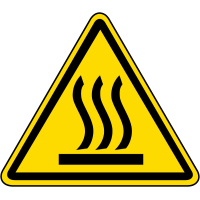 Знак «Гаряча поверхня»